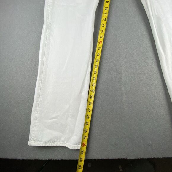Levi's Men's Straight Jeans - White - Picture 4 of 9